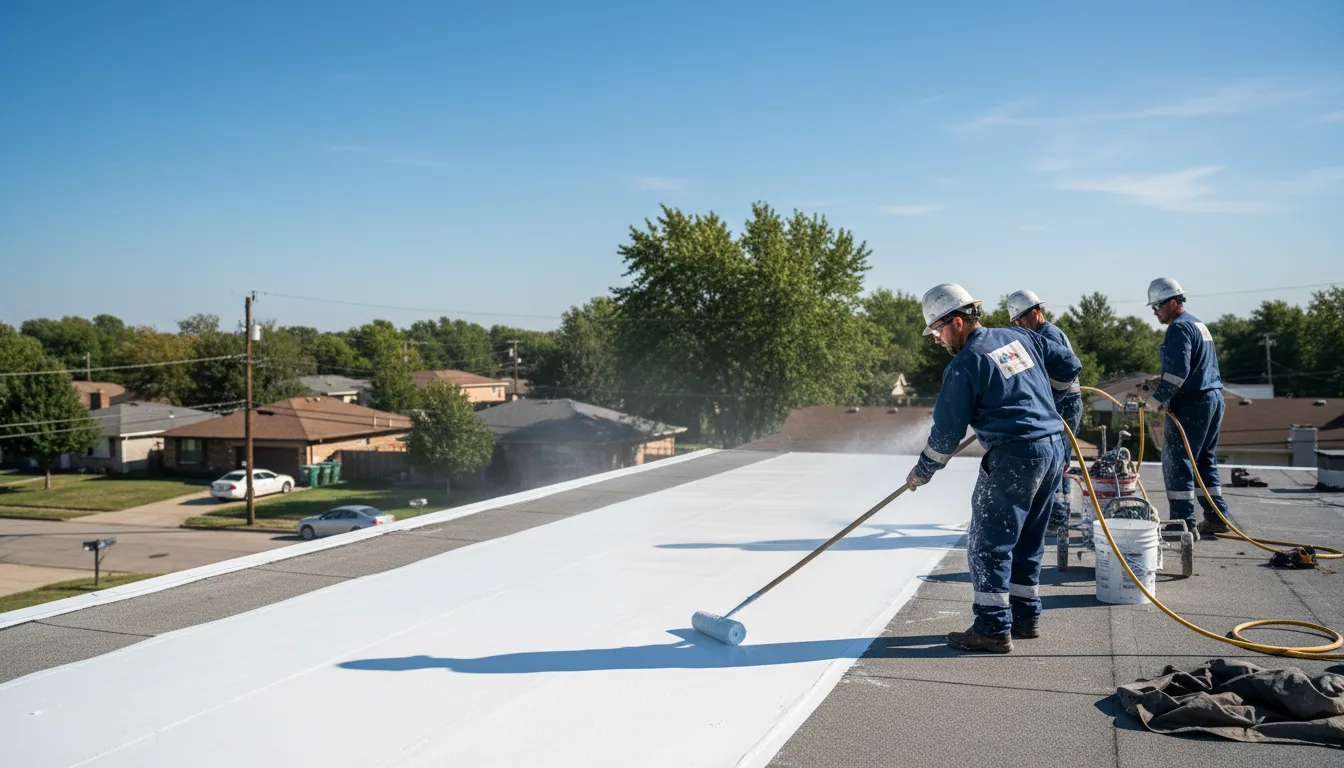 Commercial roof coating in Linden, TX near me